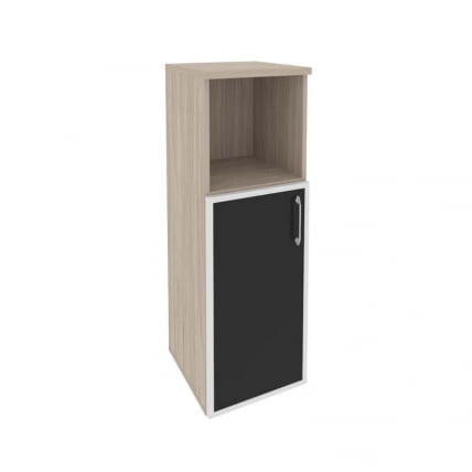 Шкаф средний узкий левый ОНИКС О.СУ-2.2Р(Л) блаcк Дуб Аттик / ONIX O.SU-2.2R(L) black_0