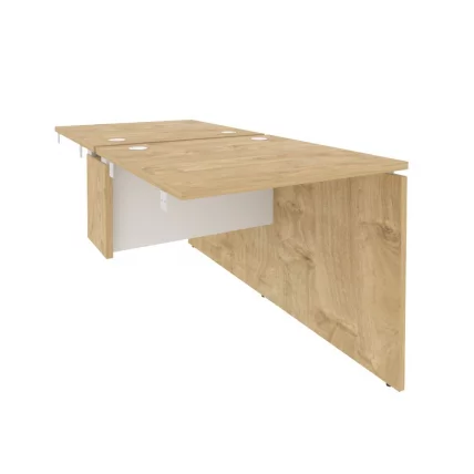 Стол-приставка двойной к опорным элементам ОНИКС О.Д.СПР-0.8 Тиквуд Светлый/Белый / ONIX O.D.SPR-0.8_0