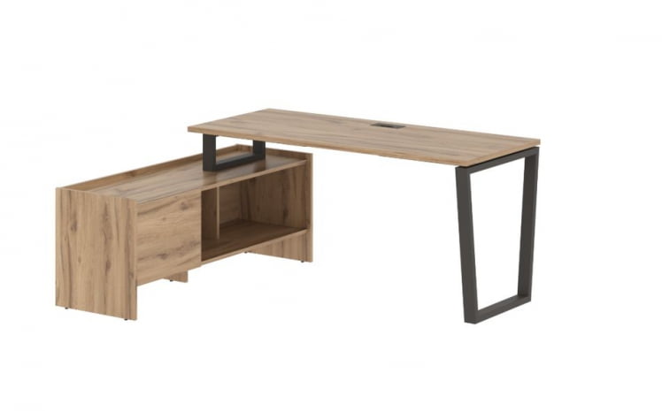 Стол с тумбой ЕДИС ЕВCТ 17614 Дуб Денвер светлый Мокко / EDIS EVCT_0