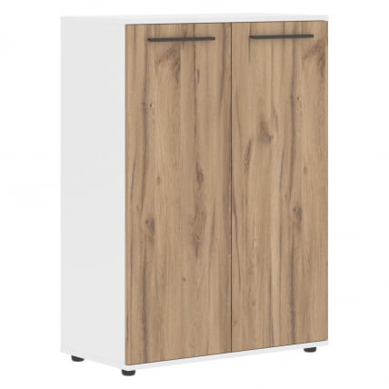 Шкаф с глухими средними дверьми ЕДИС ЕМCС 85.1 Дуб Денвер светлый Мокко Белый / EDIS EMCS_0