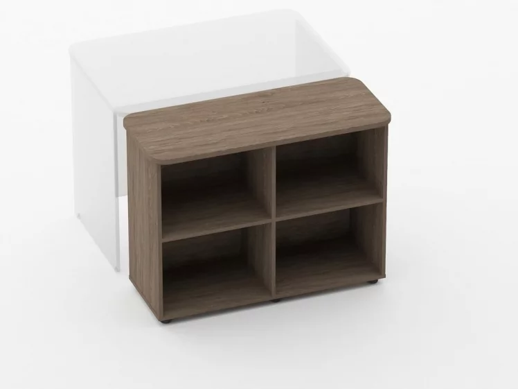 Тумба приставная к столу Глассй 3.18.101 Дуб Верцаска / Glassy_1