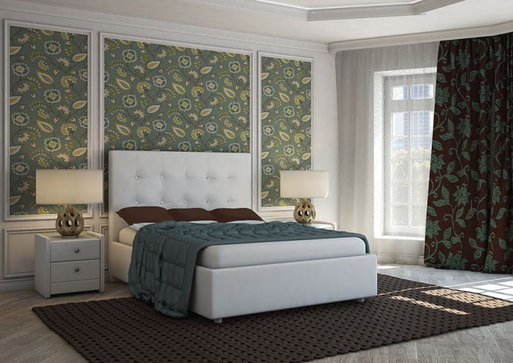 Кровать Cрйстал Белый / Crystal_1