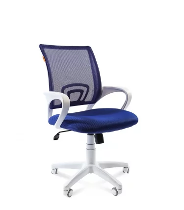 Кресло оператора Чаирман 696 вхите синий / Chairman white_0