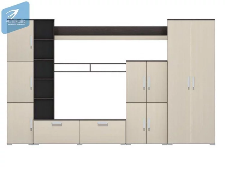 Гостиная Атлантида 5 Венге Дуб молочный_0