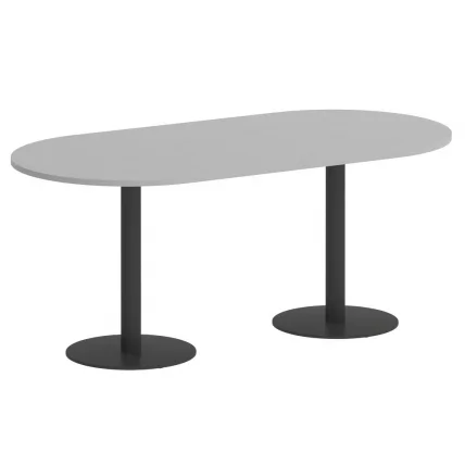 Стол овальный ХОМЕ ОФФИCЕ ВР.СП-5-180.1 Серый/Антрацит металл / HOME OFFICE VR.SP-5-180.1_0