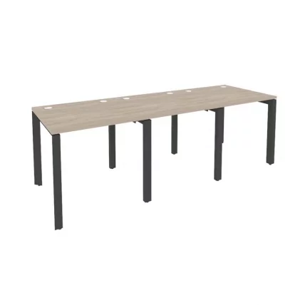 Рабочая станция на П-образном м/к ОНИКС О.МП-РС-3.0.8 Дуб Аттик/Антрацит / ONIX O.MP-RS-3.0.8_0