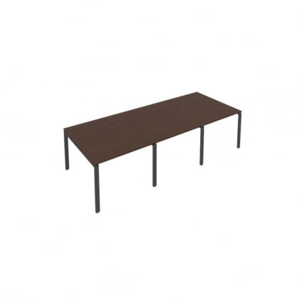Переговорный стол (3 столешницы) Метал Сйстем Б.ПРГ-3.1 Венге/Антрацит / Metal System_0