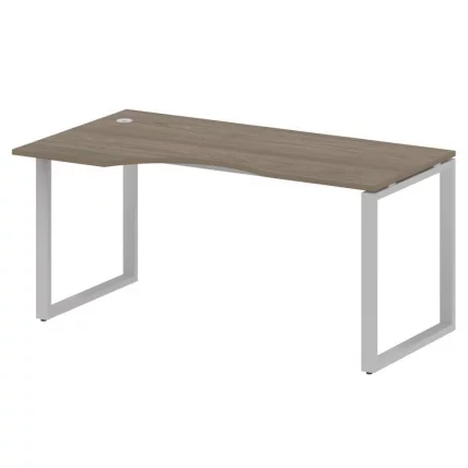 Стол криволинейный левый на О-образном м/к МЕТАЛ СЙСТЕМ БО.СА-1 Л Вяз/Серый / METAL SYSTEM_0