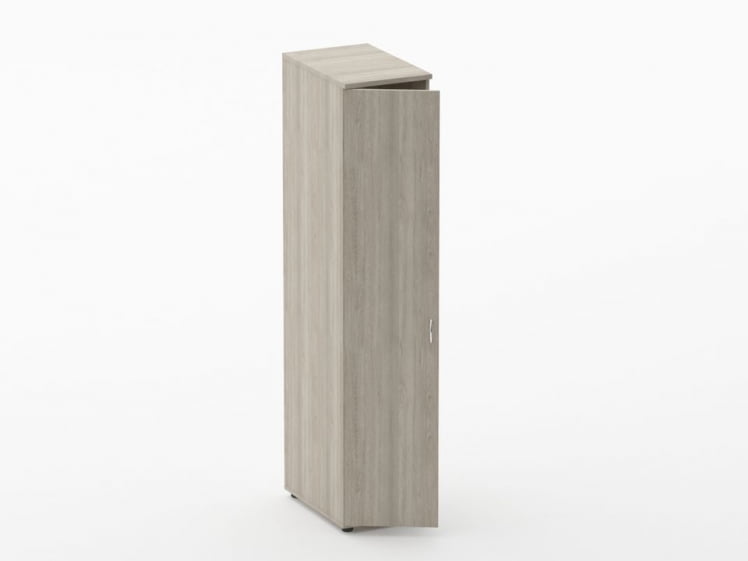 Шкаф для одежды узкий Твин 16.17.30Л Дуб Сантана светлый / Twin_1