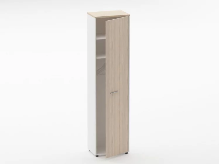 Шкаф для одежды 5 узкий Дека 10.23.302Пр Туя/Белый / Deka_1