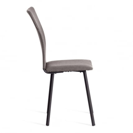 Стул обеденный Ла Роуссе ткань рогожка, 49х50х93, серый/черный, 3М 16/2 / La Rousse 3M_3