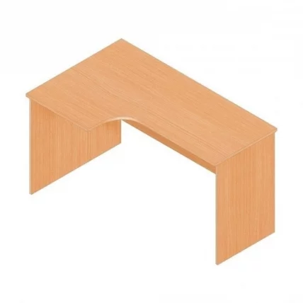 Стол компьютерный угловой Р.РС-14 (левый) дуб молочный_0