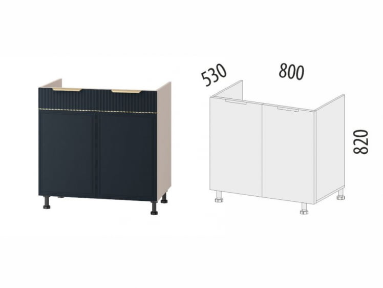 Напольный шкаф под мойку Флоренция 108.51_5