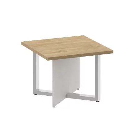 Стол журнальный, квадратный СХИФТ СК.СГ-КВ-60 Тиквуд Светлый/Белый Бриллиант / SHIFT SK.SG-KV-60_0