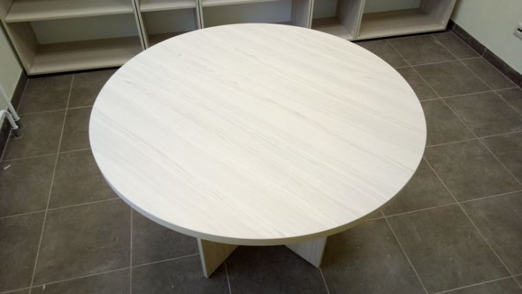 Стол для переговоров круглый Глассй 2.12 Туя / Glassy_1