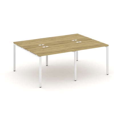 Рабочая станция двухсторонняя на 4 места CОНCЕПТ CН.ДРС-005 Дуб Винченцо Белый / CONCEPT CN.DRS-005_0