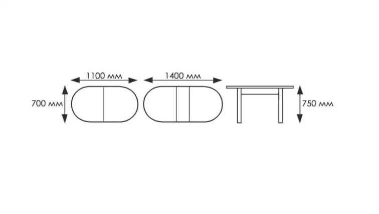 Стол обеденный Универсальный 32мм ХРОМ мет.напр. 3 кат.108 8514 круги ЛДСП венге_3