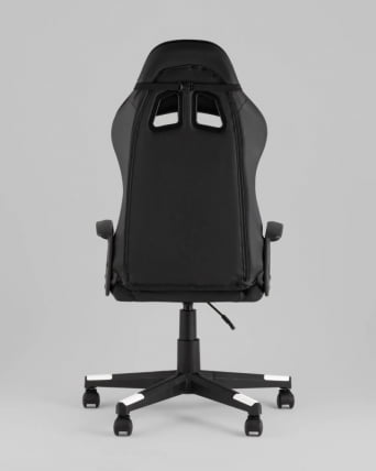 Кресло спортивное ТопЧаирс Варден черно-белый / TopChairs Warden_5