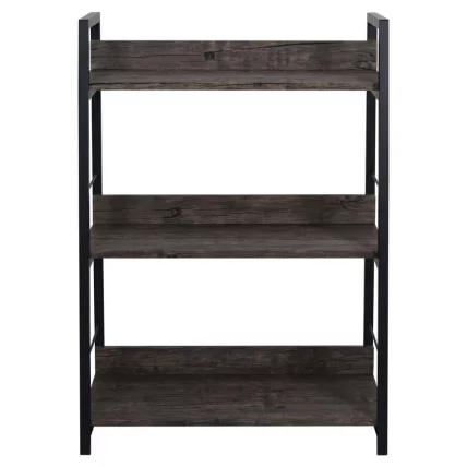 Стеллаж на металлокаркасе БРАБИКС ЛОФТ СХ-002 Мореный дуб / BRABIX LOFT SH-002_1