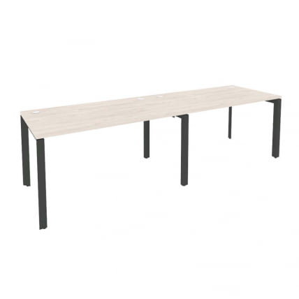 Рабочая станция на П-образном м/к ОНИКС О.МП-РС-2.3.8 Денвер Светлый/Антрацит / ONIX O.MP-RS-2.3.8_0