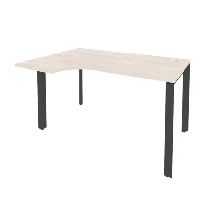 Стол эргономичный левый на П-образном м/к ОНИКС О.МП-СА-2Л Денвер Светлый/Антрацит / ONIX O.MP-SA-2L_0