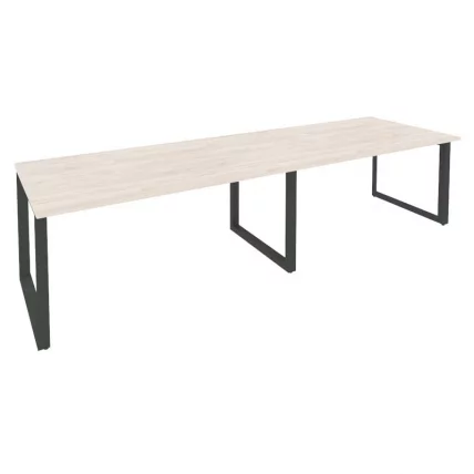 Стол переговорный (2 столешницы) ОНИКС О.МО-ПРГ-2.4 Денвер Светлый/Антрацит / ONIX O.MO-PRG-2.4_0