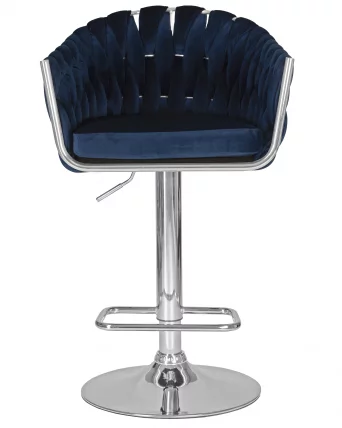 Стул барный ДОБРИН МАРCЕЛ Синий велюр МДЖ9-117 / DOBRIN MARCEL MJ9-117_5