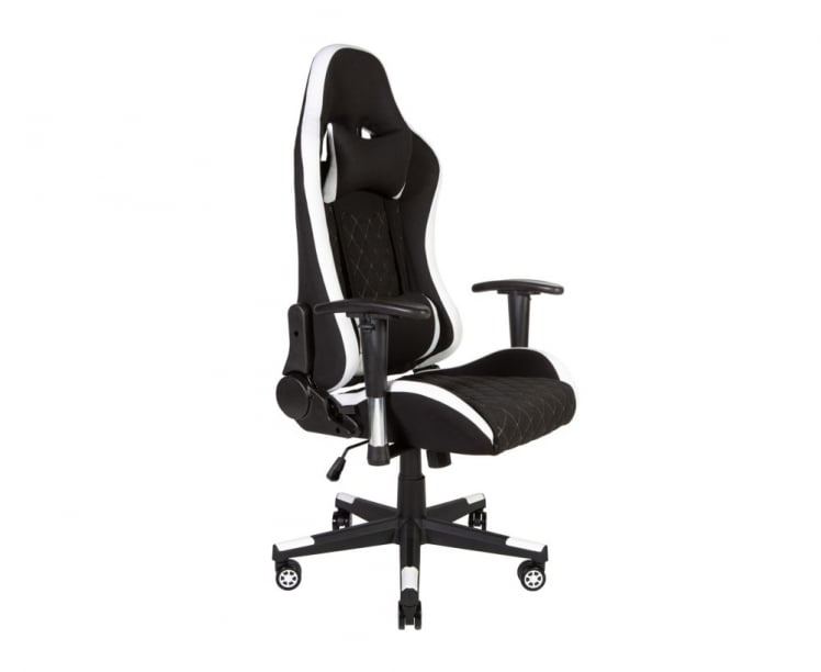 Игровое кресло РФ-8106Б фабриc Черный/Белый / RF-8106B fabric_0