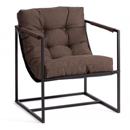 Кресло Чарли/Чарли рогожка, коричневый, 3М7-147, 70х70х84 см / Charli/Чарли_0