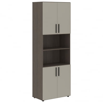 Шкаф с 2 комплектами глухих малых дверей ВЕЛИОН ВХCС 80.4 Аметист Дуб Сильвер / VELION VHCS_0