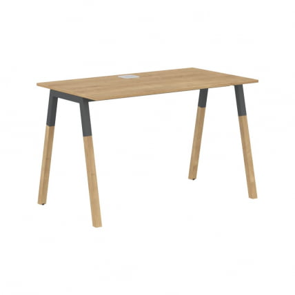 Стол письменный Форта ФСТ 1167 Дуб Гамильтон Черный графит / Forta FST_0