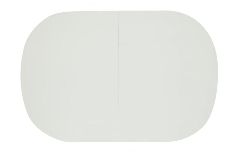 Стол обеденный раскладной БОСCО (Боско) основание бук, столешница мдф, 120+30*80см, Белый + Коричневый / BOSCO_3