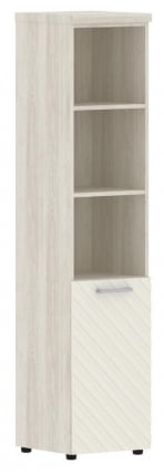 Шкаф колонка с глухой малой дверью и топом (правый) Торр ЛУКС ТЛХC 42.5 Р Сосна Эдмонд Латте / Torr LUX TLHC R_0