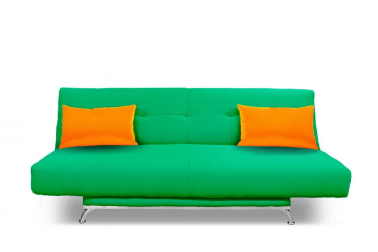Диван МАНГО 2 (2 категория) Зеленый Оранжевый / MANGO_0