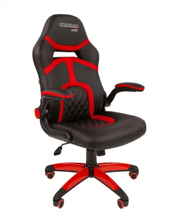 Кресло геймерское CХАИРМАН ГАМЕ 18 Черный Красный / CHAIRMAN GAME_0