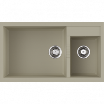 Мойка Омоикири Тедори 86-2-Лб-Бе Тетогранит/Ваниль / Omoikiri Tedori 86-2-Lb-Be Tetogranit/Ваниль_0