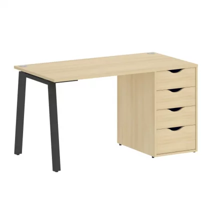 Стол письменный ХОМЕ ОФФИCЕ ВР.СП-3-138.4.А Акация Лорка/Антрацит металл / HOME OFFICE VR.SP-3-138.4.A_0