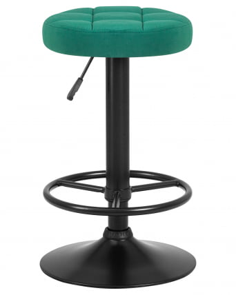 Табурет барный ДОБРИН БРУНО БЛАCК велюр Зеленый МДЖ9-88 / DOBRIN BRUNO BLACK MJ9-88_0
