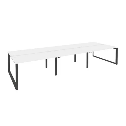 Рабочая станция на О-образном м/к ОНИКС О.МО-Д.РС-6.3.7 Белый Бриллиант/Антрацит / ONIX O.MO-D.RS-6.3.7_0