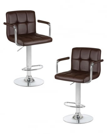 Стул барный ДОБРИН КРУГЕР АРМ (коричневый) 2 шт / DOBRIN KRUGER ARM_0