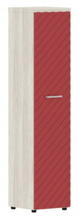 Шкаф колонка с глухой дверью и топом Торр ЛУКС ТЛХC 42.1 Сосна Эдмонд Красный / Torr LUX TLHC_0