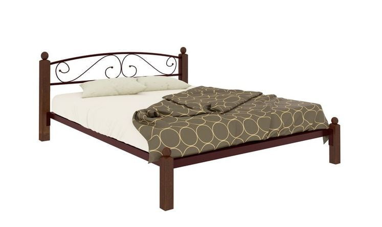 Кровать Вероника Лукс 1200х1900 Медная / Lux_0