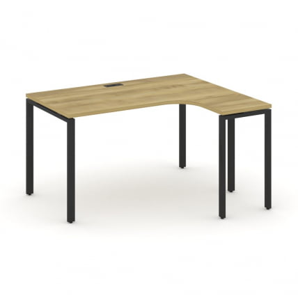 Стол эргономичный правый CОНCЕПТ CН.СА-001(Р) Дуб Винченцо Черный / CONCEPT CN.SA-001(R)_0