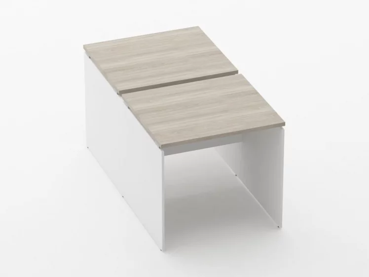 Рабочий модуль Дека ЛДСП каркас 75.145.08 Дуб Сантана светлый/Белый / Deka_0