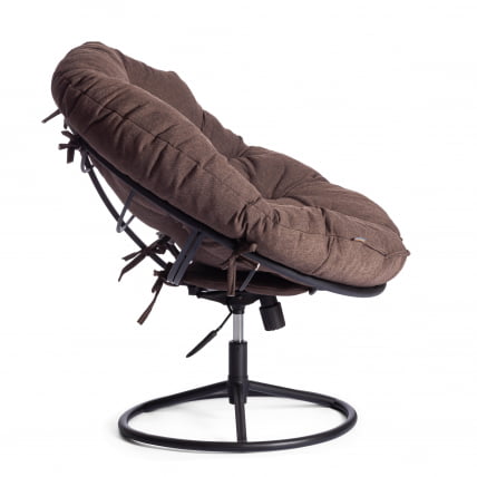 Кресло CЛОУДЕ ХОМЕ рогожка/металл, 97х98х90-96см, коричневый, 3М7-147 / CLOUDE HOME_2