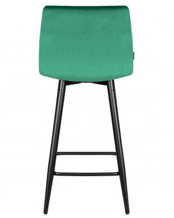 Стул полубарный ДОБРИН ОЛИВИА (черные матовые ножки, зелёный велюр (108-64)) / DOBRIN OLIVIA_4