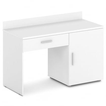 Стол с тумбой правый Орната 	Н-440 Пр Белый Шагрень / Ornata_0