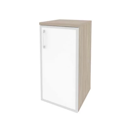 Шкаф низкий узкий правый ОНИКС О.СУ-3.2Р(Р) вхите Дуб Аттик / ONIX O.SU-3.2R(R) white_0