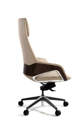 Кресло руководителя Шопен ФК 0005-А БЕИГЕ ЛЕАТХЕР / FK 0005-A BEIGE LEATHER_3