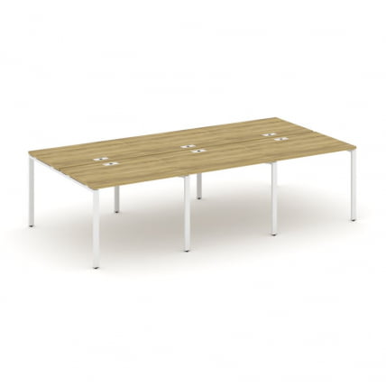 Рабочая станция двухсторонняя на 6 мест CОНCЕПТ CН.ДРС-009 Дуб Винченцо Белый / CONCEPT CN.DRS-009_0